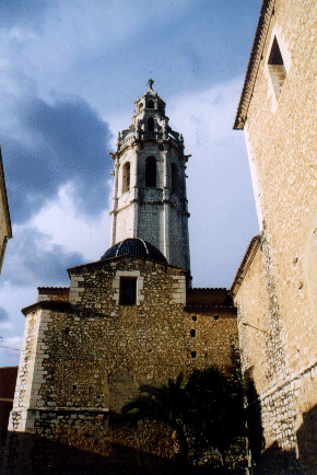 Tower of the Church in Alcala de Xivert, Spain