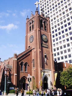 Old St. Mary's Church in Chinatown, San Francisco, CA, USA