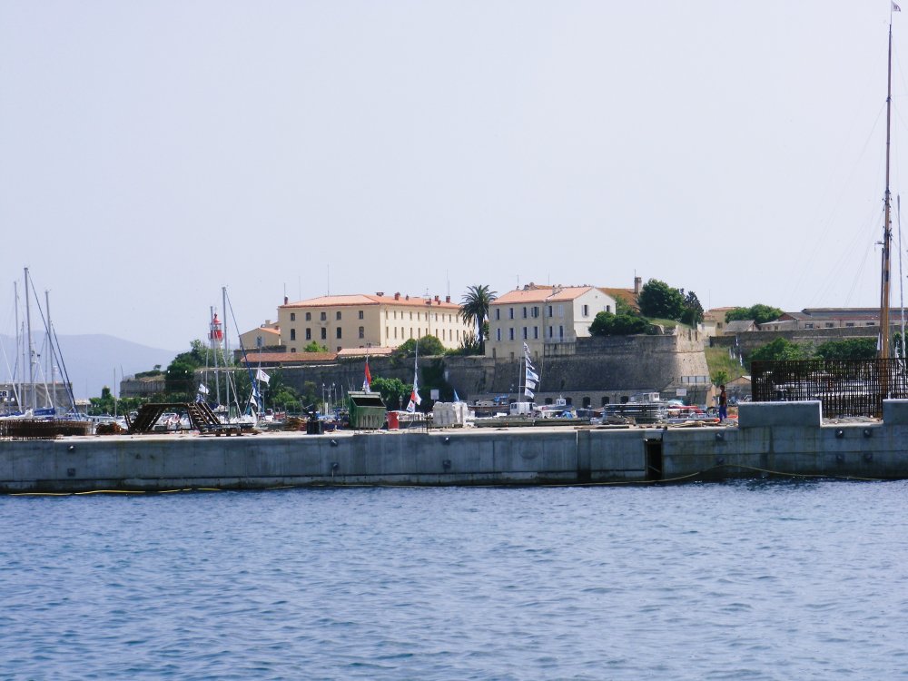 Ajaccio's Castle from the Sea, Corsica, France