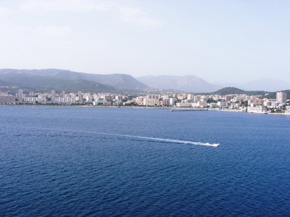 Ajaccio from the Sea, Corsica, France
