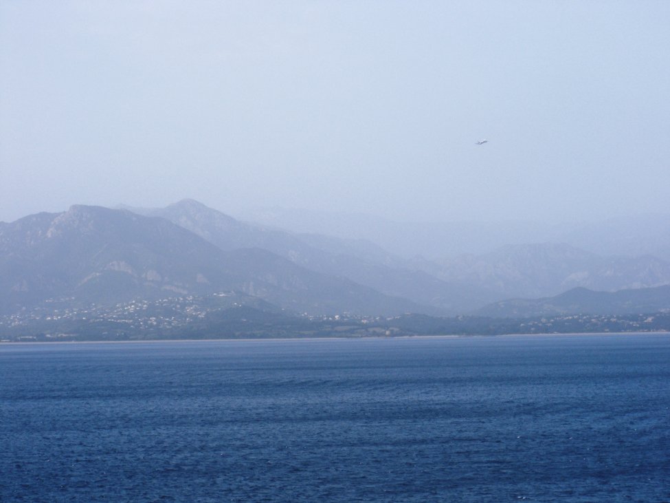 Leaving Corsica and Ajaccio behind - France