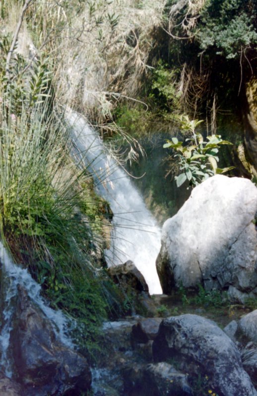 Looking over the Fuentes del Algar, Spain