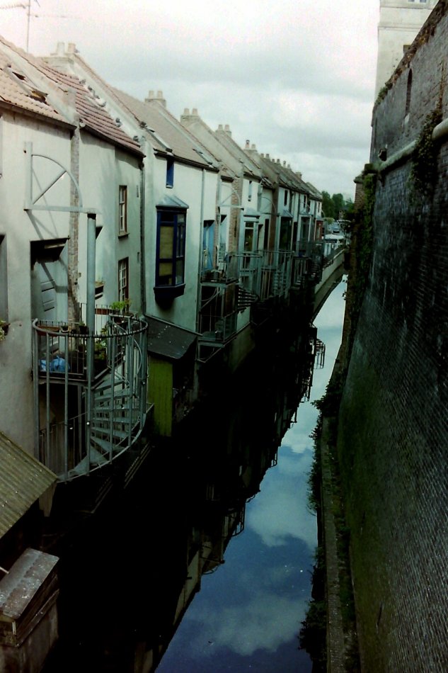 The Back of the St. Leu District, Amiens, Picardy, France