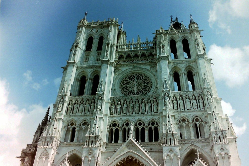 The West Front, Amiens Cathedral, Picardy, France