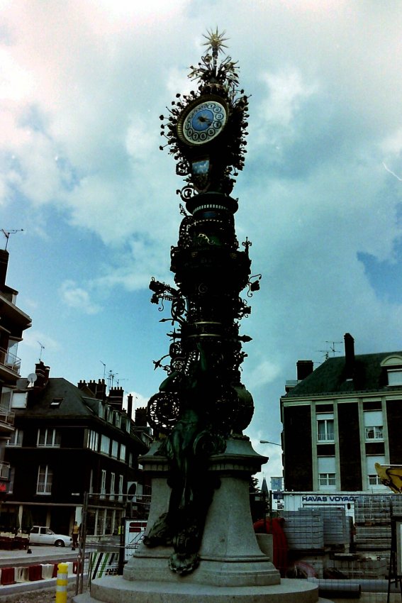 Elaborate Clock Tower, Amiens, Picardy, France