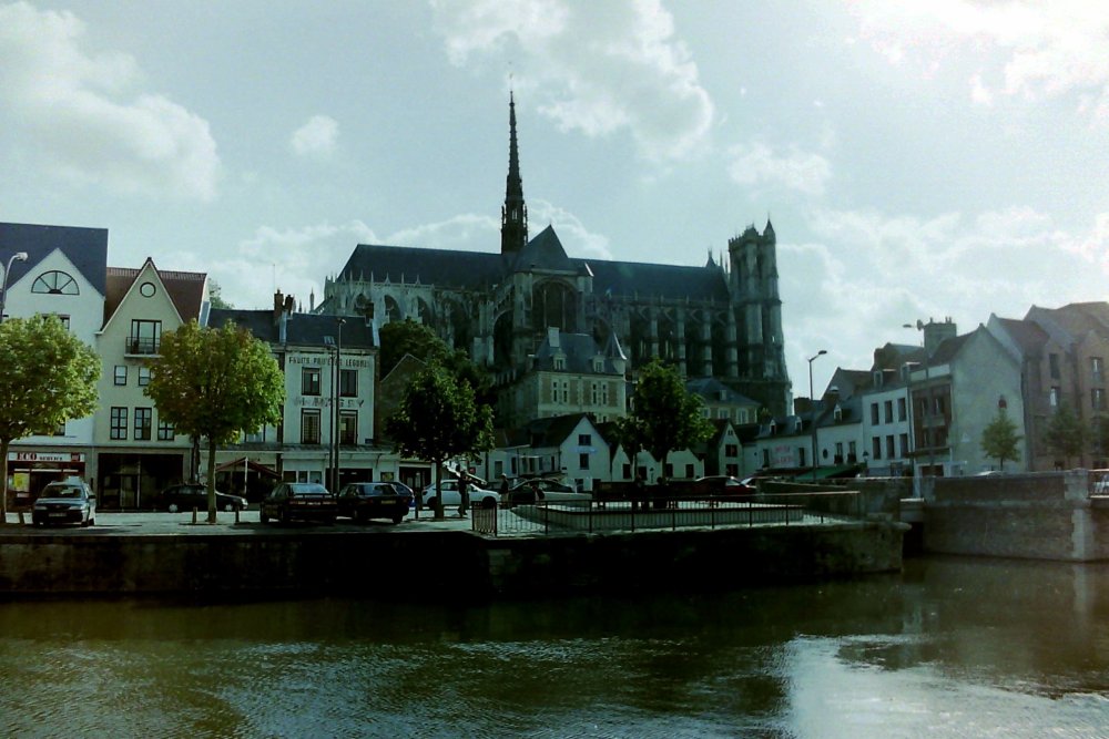 Amiens - Cathedral and River Somme, Picardy, France