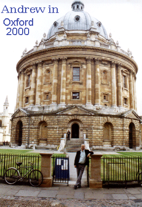 Andrew outside the Radcliffe Camera, Oxford, Oxfordshire