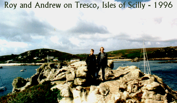 Roy and Andrew on Tresco