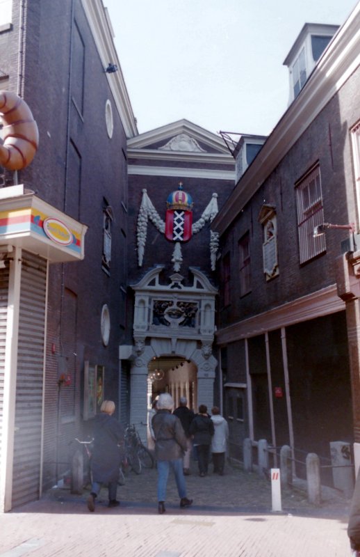 Entrance to the Begijnhof from Spui, Amsterdam, The Netherlands