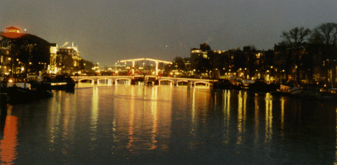 The Maghere Brug by Night, Amsterdam, The Netherlands