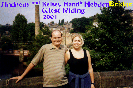 Andrew and Kelsey Hand in Hebden Bridge, West Riding of Yorkshire - 2001