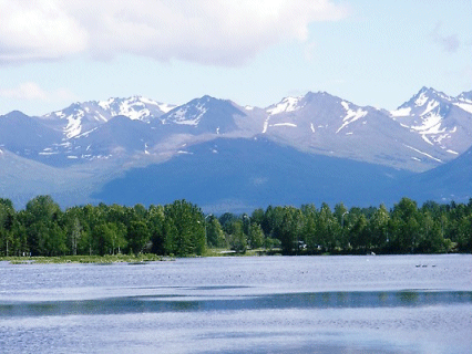 Mountain Views, Anchorage, Alaska, USA