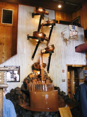 The World's Largest Chocolate Fountain, Wild Berry Park, Anchorage, AK, USA