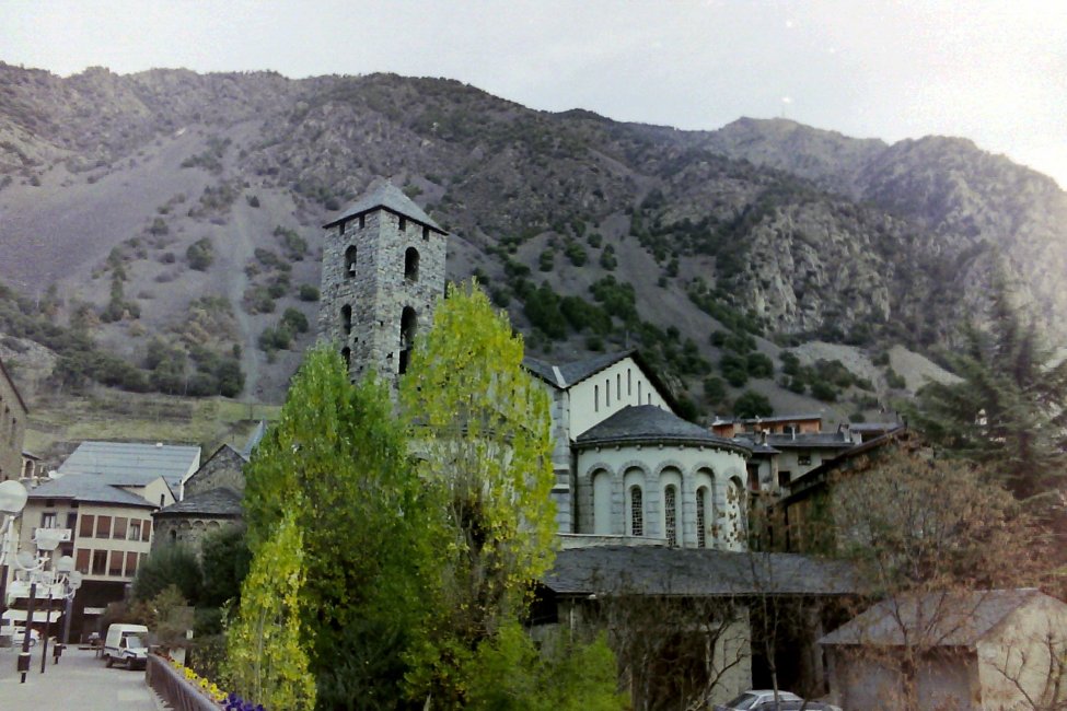 Another view of rhe Church of St. Esteve, Andorra la Vella, Andorra