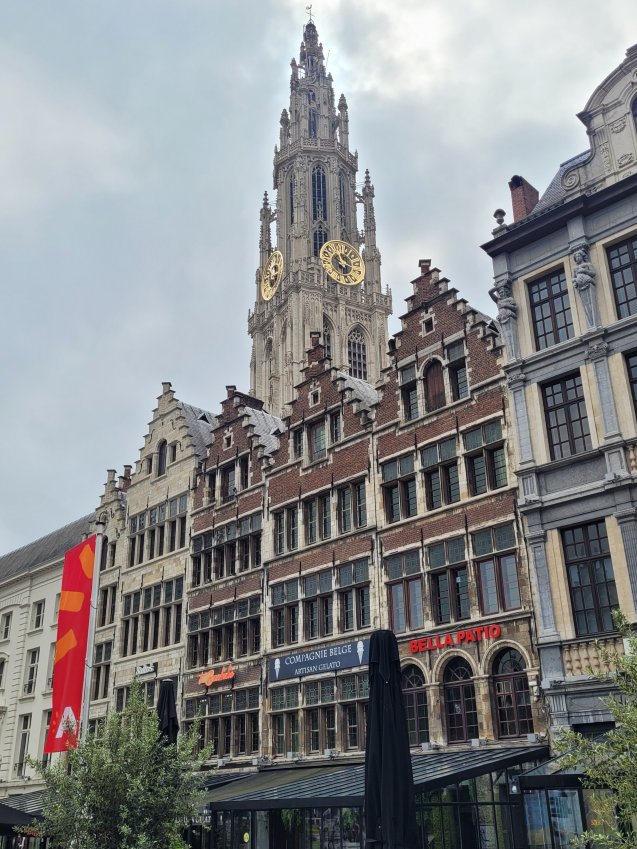 Cathedral Tower, Grote Markt, Antwerp, Belgium