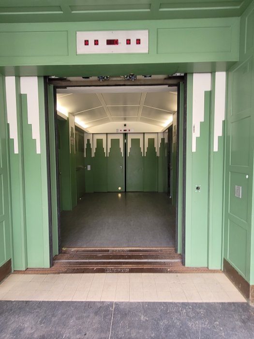 Art Deco Lifts, Sint-Anna Tunnel, Antwerp, Belgium