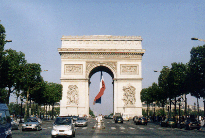 The Arc de Triomphe, Paris, France