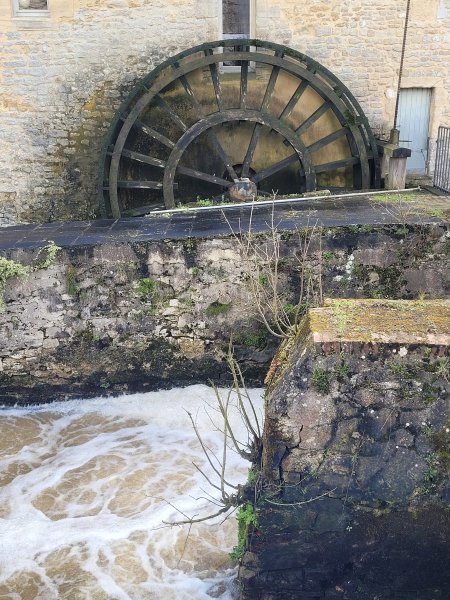Close view of Bayeux Mill, Bayeux, France