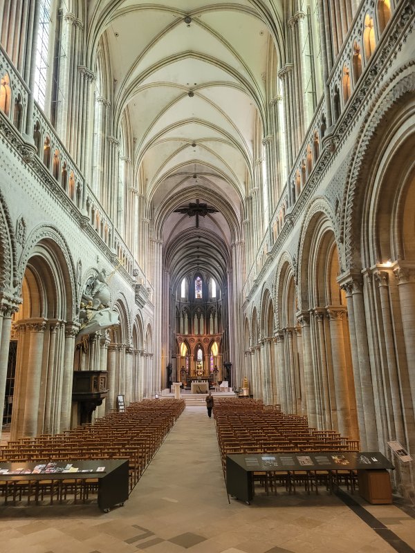 Interior of Bayeux Cathedral, France