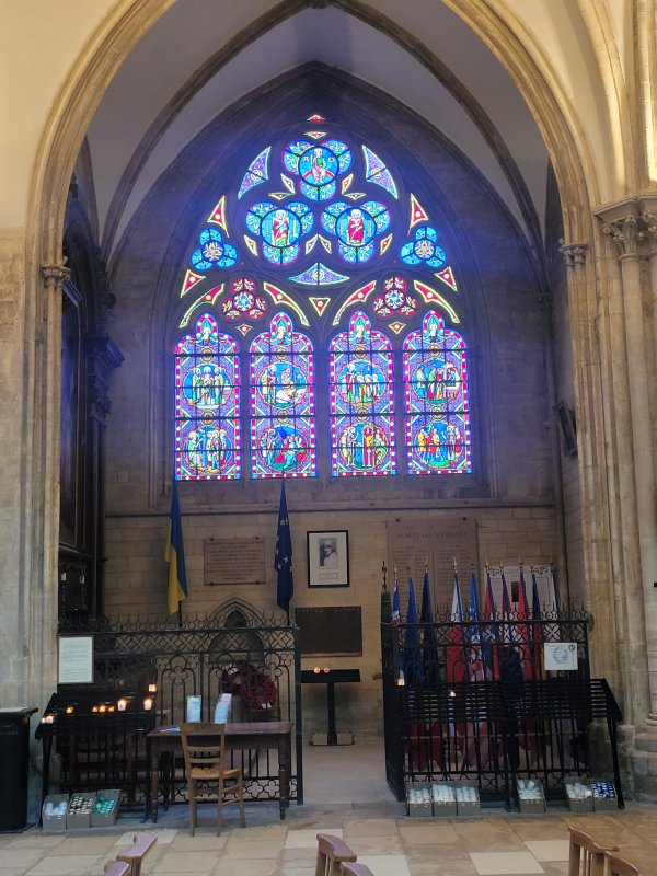 Stained Glass, Bayeux Cathedral, France