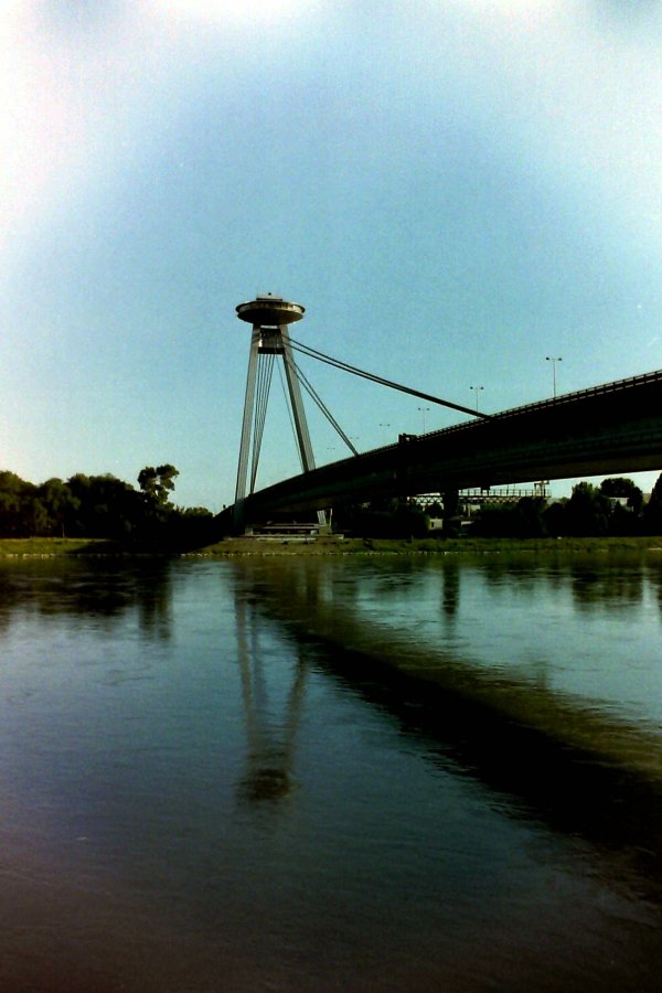 Looking Back to the Bridge Tower, Bratislava, Slovakia
