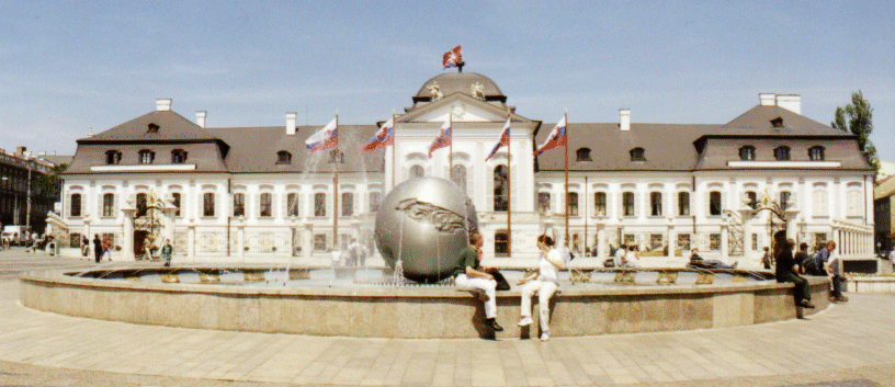 The Parliament Buildings in Bratislava, Slovakia