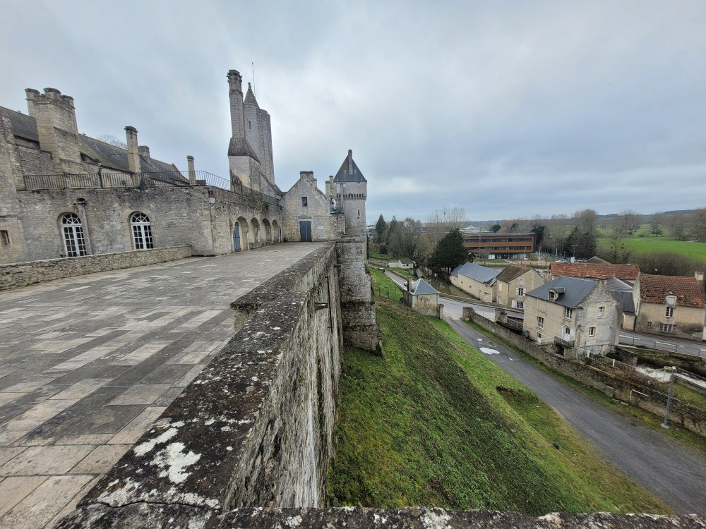 Creully Castle and the River Seulles Valley, Normandy, France