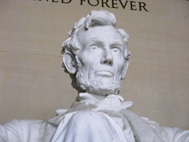 Close up on Abe, Washington DC, USA