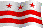 Flying Flag of the District of Columbia