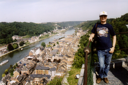 Andrew during the tour of the Citadel, Dinant, Belgium
