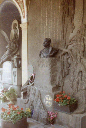 Dvorak's grave at Vysehrad, Prague, Czech Republic