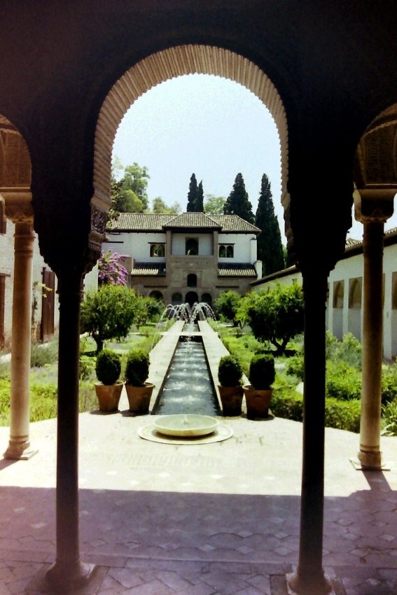 Another view of the Generalife Gardens, Granada, Spain