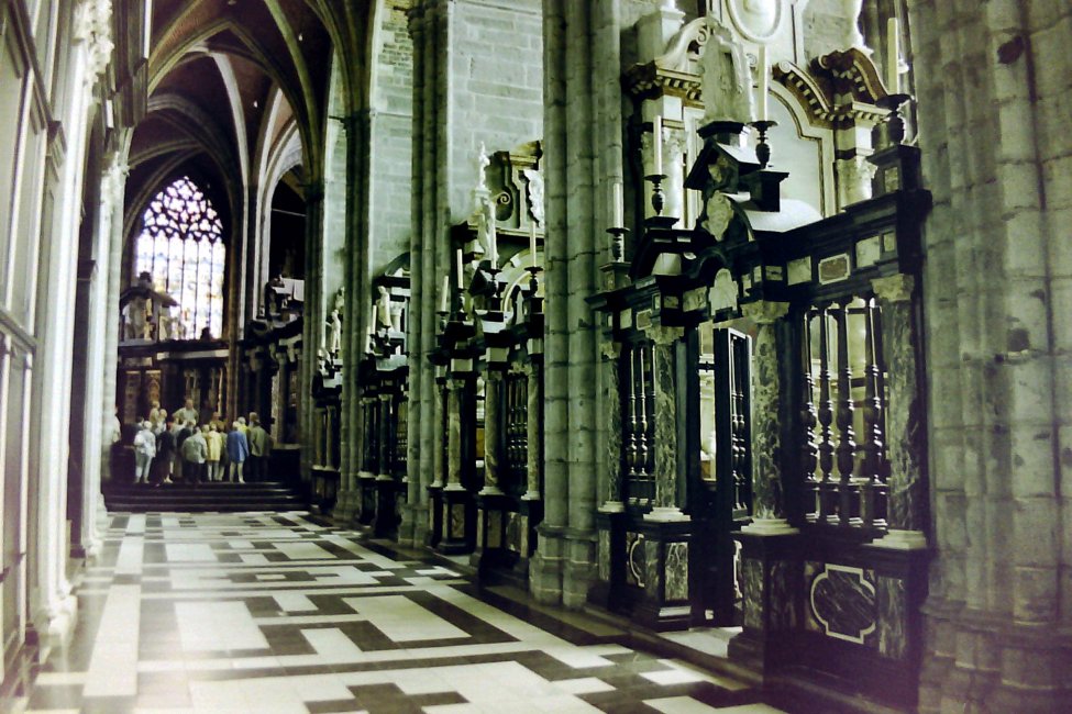 Dramatic Monochrome Interiors, St. Bavo's Cathedral, Gent, Belgium