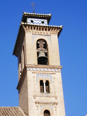 Tower of Santa Ana Church, Granada, Spain