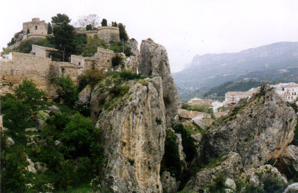 A view of Guadalest Castle, Spain