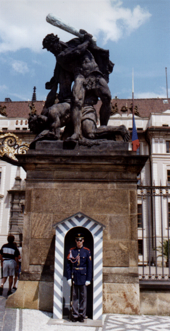 A Guard on the Gates of Prague Castle, Czech Republic