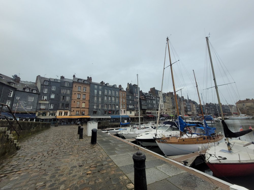 Old Buildings on Le Vieux Bassin, Honfleur, Normandy, France