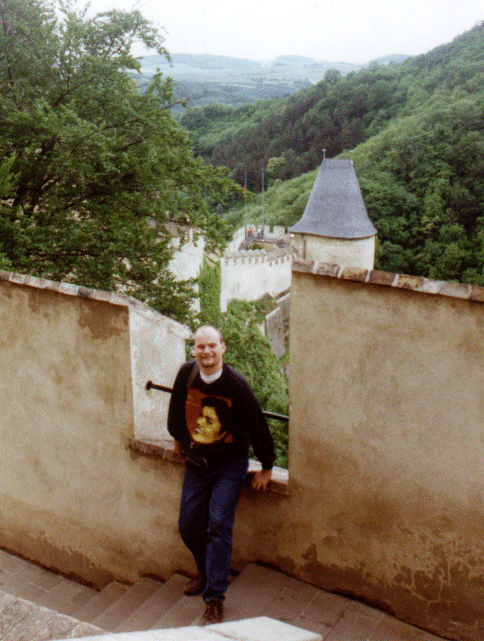 Andrew at Karlstejn Castle, Czech Republic