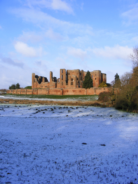 Kenilworth Castle in the Snow, Warwickshire