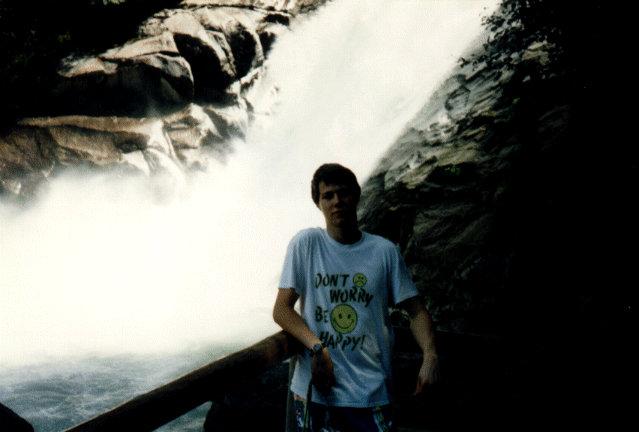 Shaun at the Krimml Waterfall, Austria