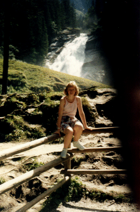 Alison at the Krimml Waterfall, Austria