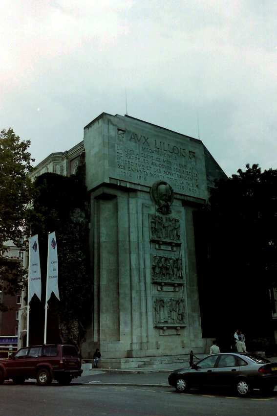 War Memorial on the Place Rihour, Lille, Nord, France