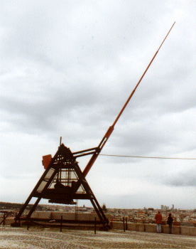 The Metronome 'Statue' in Prague, Czech Republic