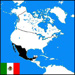 Map showing places visited in Mexico