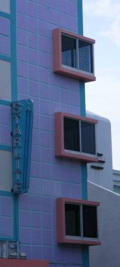 Art Deco Windows, Miami Beach, Florida, USA