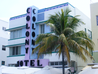 The Famous Colony Hotel, Miami Beach, Florida, USA