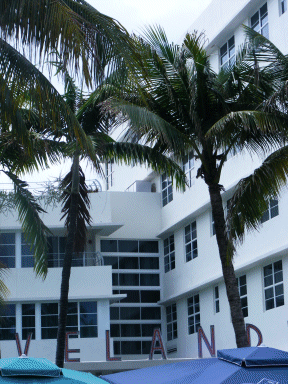 The Cleveland Hotel (detail), Miami Beach, Florida, USA