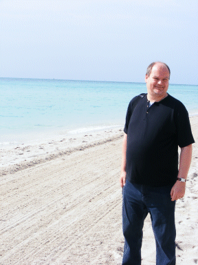 Andrew on Miami Beach, Florida, USA