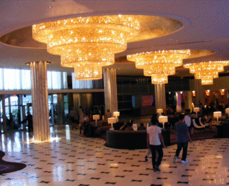Reception of the Fontainebleau Hotel, Miami Beach, Florida, USA