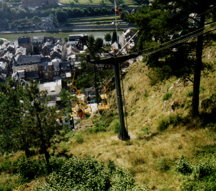 The Télésiège to Parc Mont Fat, Dinant, Belgium